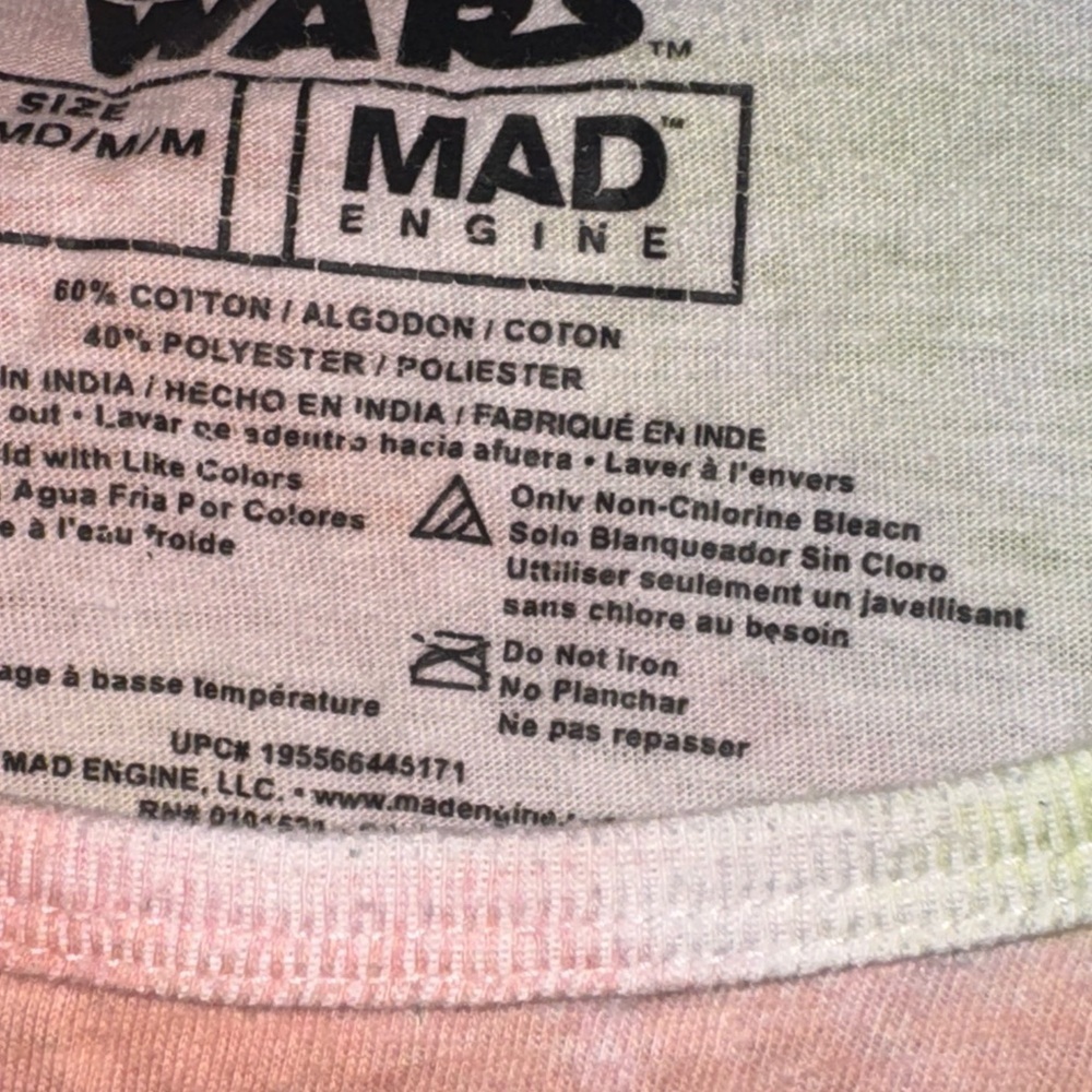 MAD Engine Groovy Tie-Dye Tank Top - Green, Pink, White. Has a holeš„Check images - Picture 2 of 4